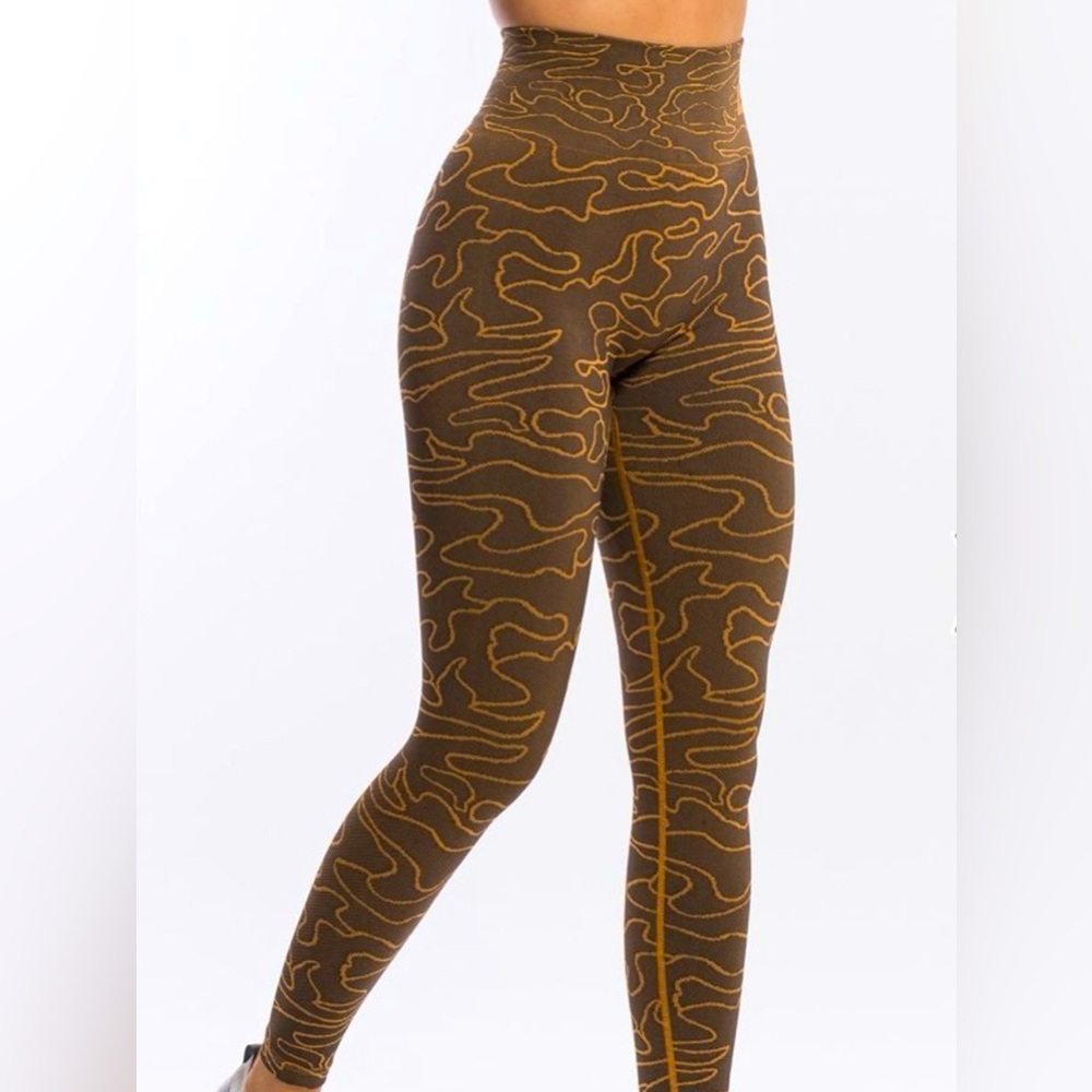 ECHT Arise Camo Seamless Bronze Women’s Active Training Jogging Yoga Leggings XS